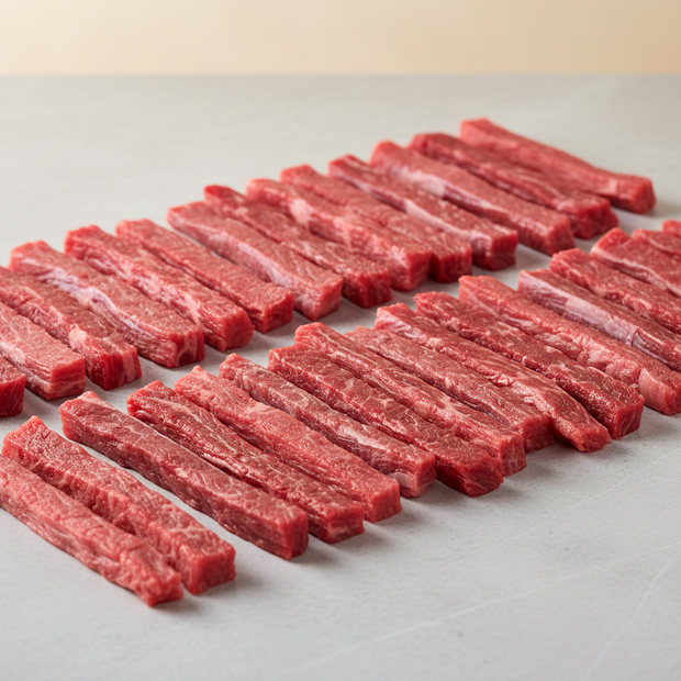 Carne en Julianas uncooked F1EBE4 background colour