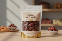 Dátiles sin Semilla packet with label F1EBE4 background colour 