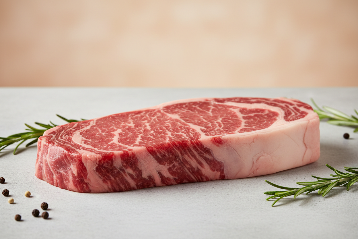 New York Steak  uncooked F1EBE4 background colour