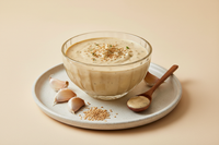 Salsa Tahini con Ajo  F1EBE4 background colour