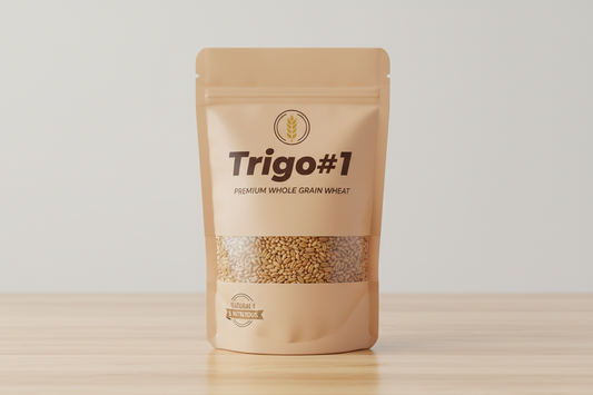 Trigo#1 packet with label F1EBE4 background colour 